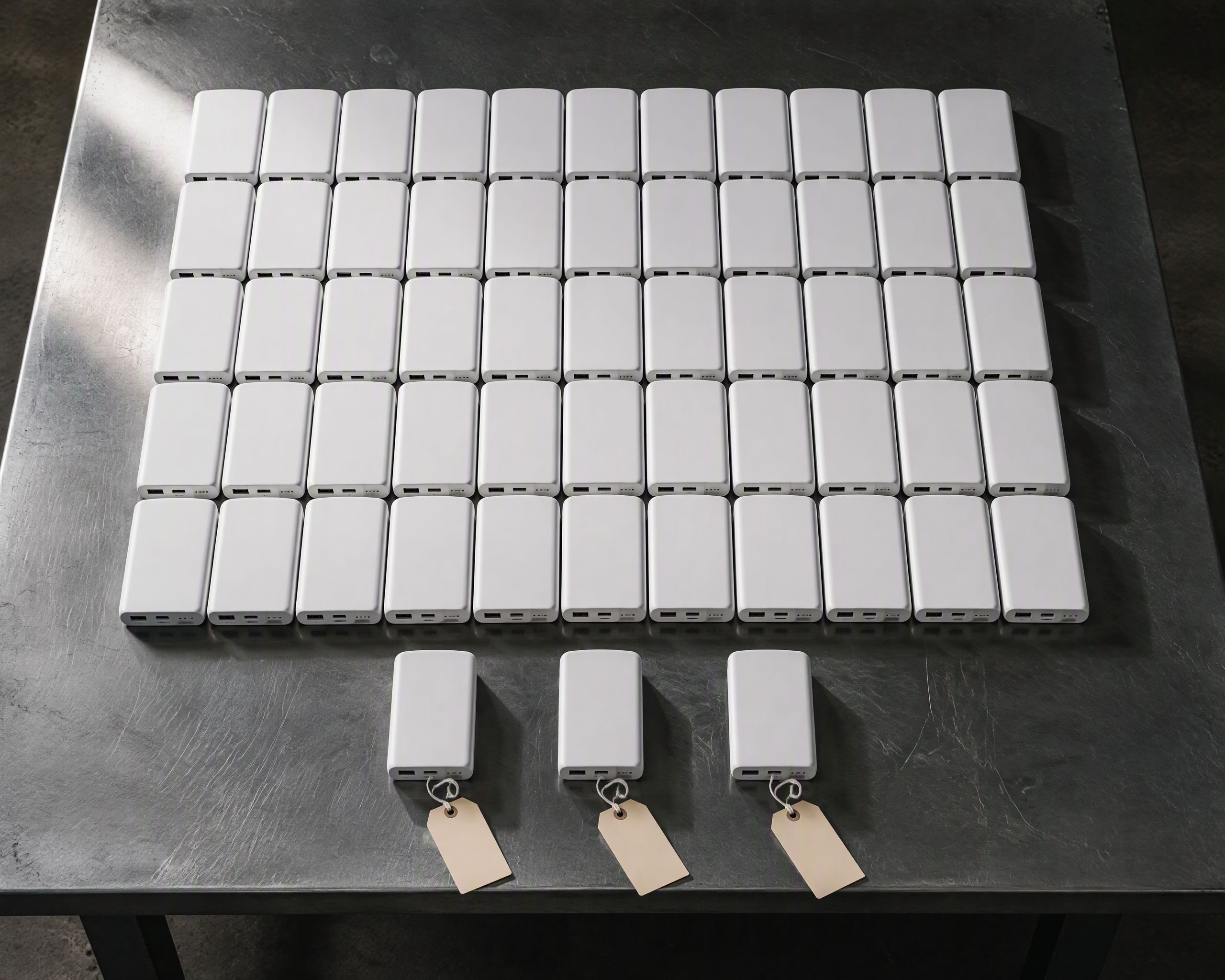 Production line or charge-test bench photo